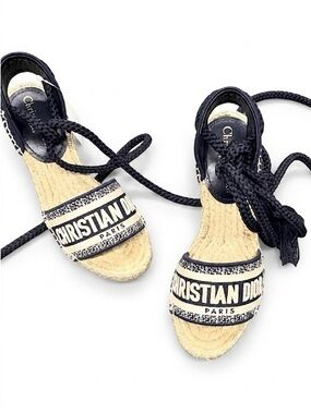 Christian Dior Espadrilles, Size 35. Preloved, gently worn.